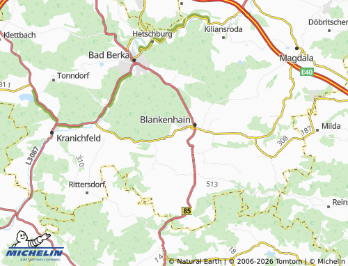 Mappa MICHELIN Schwarza - ViaMichelin