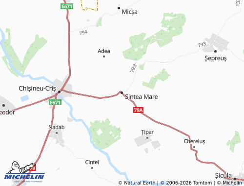 Mappa MICHELIN Sintea Mare - ViaMichelin