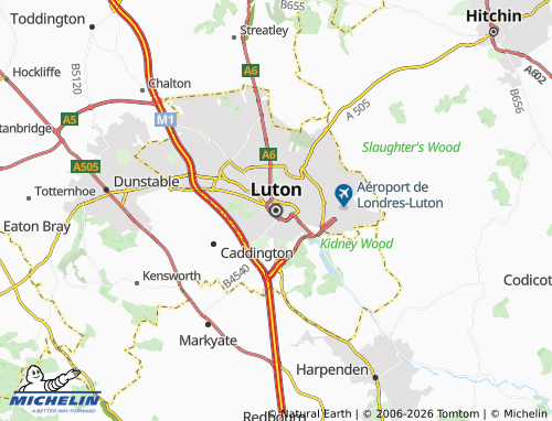 MICHELIN Luton map - ViaMichelin