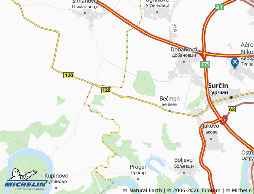 Carte MICHELIN Petrovčić - ViaMichelin