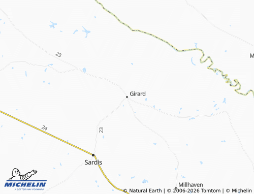 Mappa MICHELIN Girard - ViaMichelin