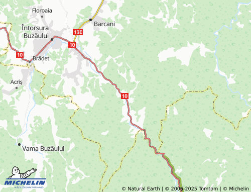 MICHELIN Zăbrătău map - ViaMichelin