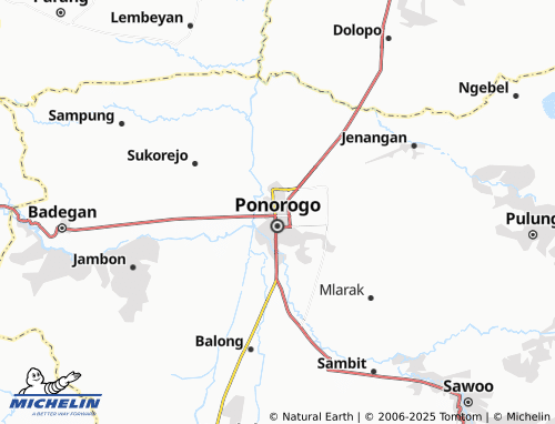 MICHELIN Mangkujayan map - ViaMichelin
