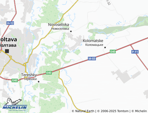MICHELIN Yizhakivka map - ViaMichelin