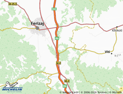Carte MICHELIN Komogllavë - ViaMichelin