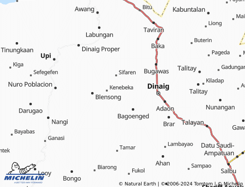 MICHELIN Sibuto map - ViaMichelin