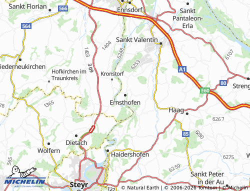 Mapa MICHELIN Ernsthofen - ViaMichelin