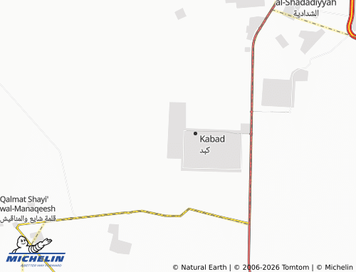 MICHELIN Kabd Block 3 map - ViaMichelin