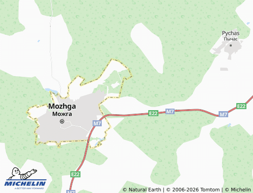 MICHELIN-Landkarte 1035 km - ViaMichelin