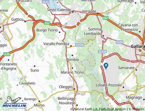 Mappa MICHELIN Pombia - ViaMichelin