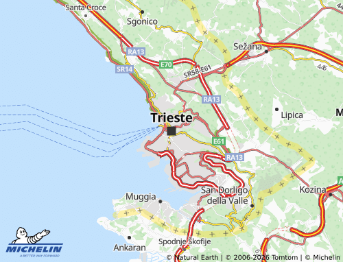 Mappa MICHELIN Trieste - ViaMichelin