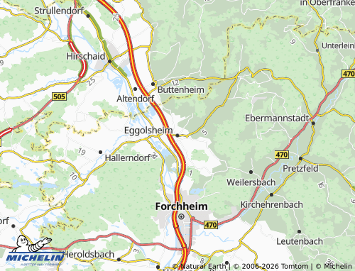 MICHELIN Eggolsheim map - ViaMichelin