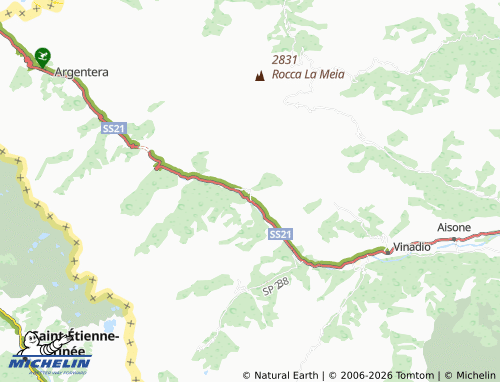 Mapa MICHELIN Sambuco - ViaMichelin