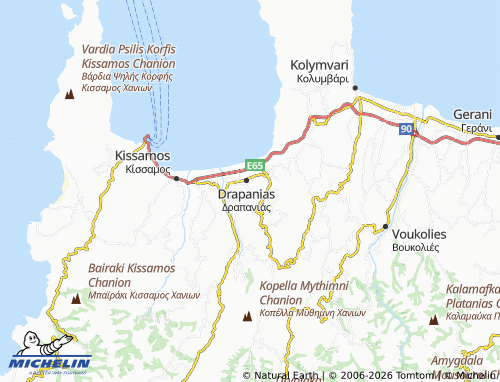 Mappa MICHELIN Ano Drapanias - ViaMichelin