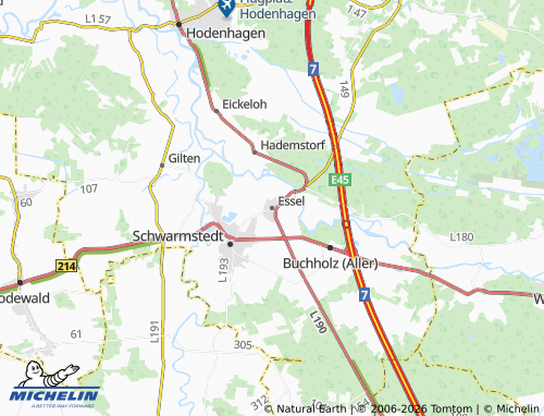 MICHELIN Essel map - ViaMichelin