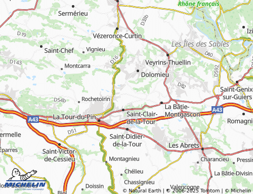 MICHELIN-Landkarte Le Drand - ViaMichelin