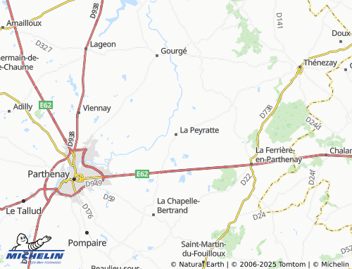 MICHELIN La Peyratte map - ViaMichelin
