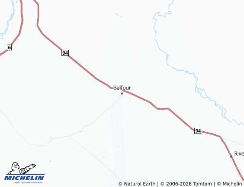 Mapa MICHELIN Balfour - ViaMichelin