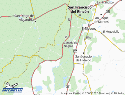 Mappa MICHELIN Cañada de Negros - ViaMichelin