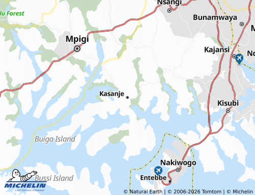 MICHELIN Kasanje map - ViaMichelin