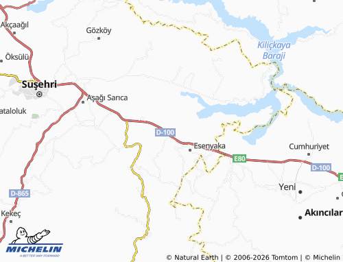Mappa MICHELIN Küçük Güzel - ViaMichelin