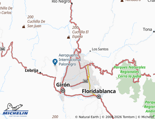 MICHELIN-Landkarte Norte Bajo - ViaMichelin