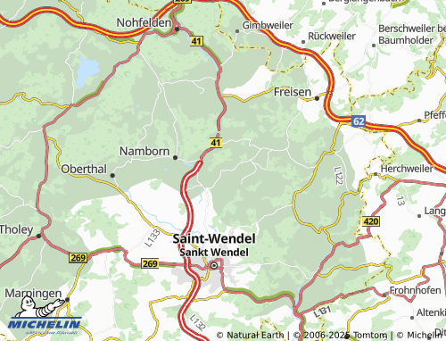 MICHELIN Furschweiler map - ViaMichelin