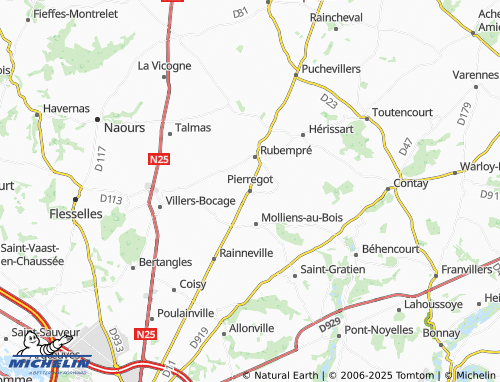 MICHELIN Pierregot map - ViaMichelin