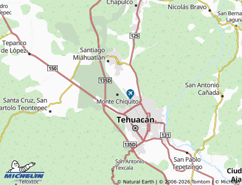MICHELIN Cruz Colorada map - ViaMichelin