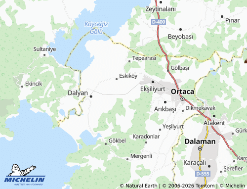 Mappa MICHELIN Okçular - ViaMichelin