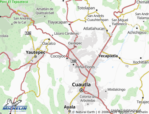 Mapa MICHELIN Francisco Villa Cocoyoc - ViaMichelin