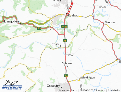 Mappa MICHELIN Chirk - ViaMichelin