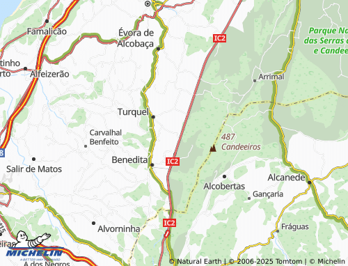 Carte MICHELIN Charneca do Rio Seco - ViaMichelin