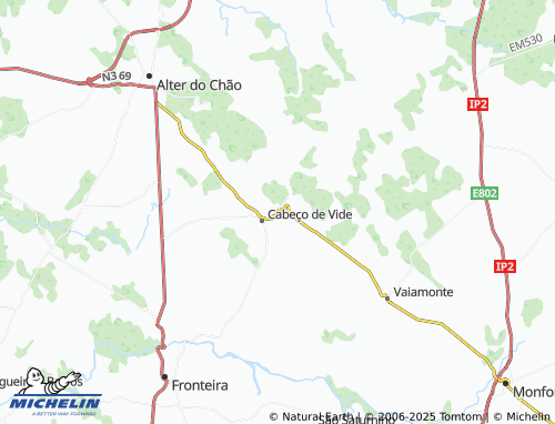 MICHELIN Sulfúrea map - ViaMichelin