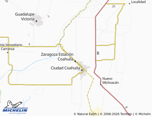Mappa MICHELIN De Guadalupe - ViaMichelin