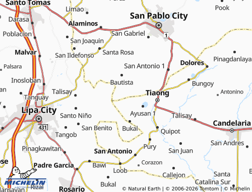 MICHELIN Atisan map - ViaMichelin