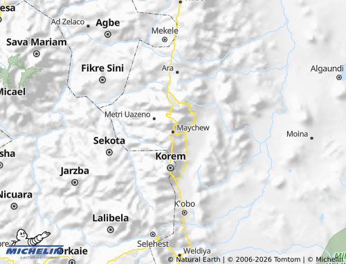 Carte MICHELIN Raya & Azebo - ViaMichelin