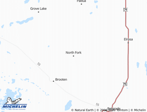 Mappa MICHELIN North Fork - ViaMichelin