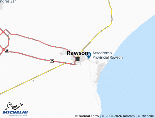 Mapa MICHELIN Rawson - ViaMichelin