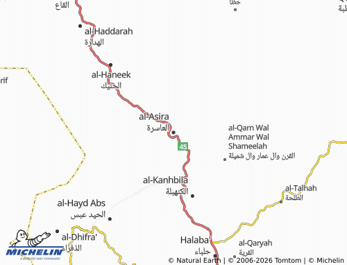 MICHELIN-Landkarte al-Asira - ViaMichelin