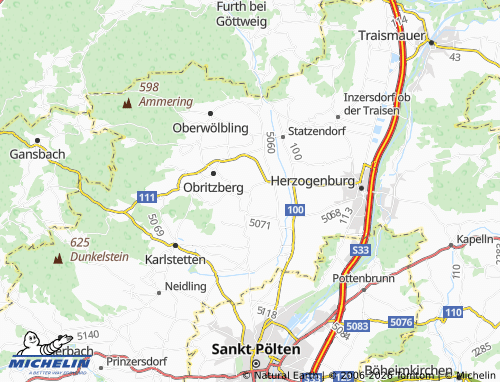 MICHELIN Kleinrust map - ViaMichelin