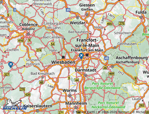 MICHELIN Main-Taunus-Kreis map - ViaMichelin