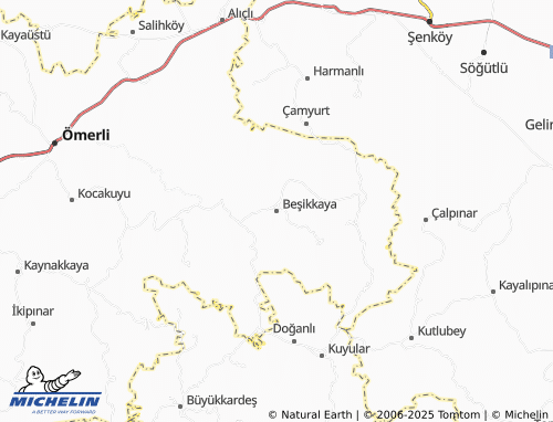MICHELIN Beşikkaya map - ViaMichelin
