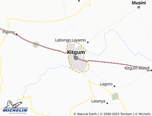 MICHELIN Kitgum map - ViaMichelin