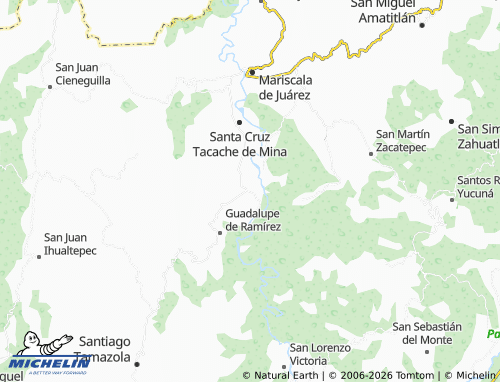 MICHELIN San Nicolás Hidalgo map - ViaMichelin