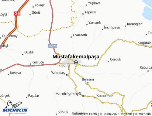 MICHELIN Fevzidede map - ViaMichelin