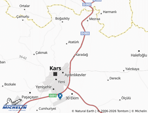 Mapa MICHELIN Karadağ - ViaMichelin