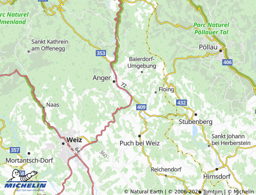 MICHELIN Oberfeistritz map - ViaMichelin