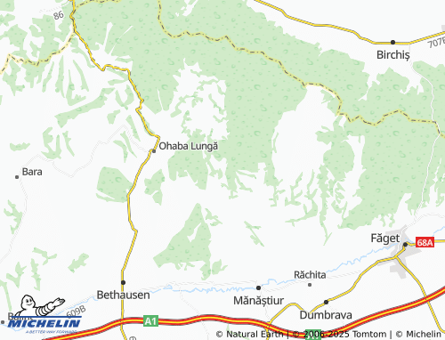 MICHELIN-Landkarte Topla - ViaMichelin