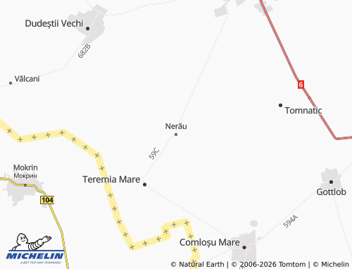 MICHELIN Nerău map - ViaMichelin